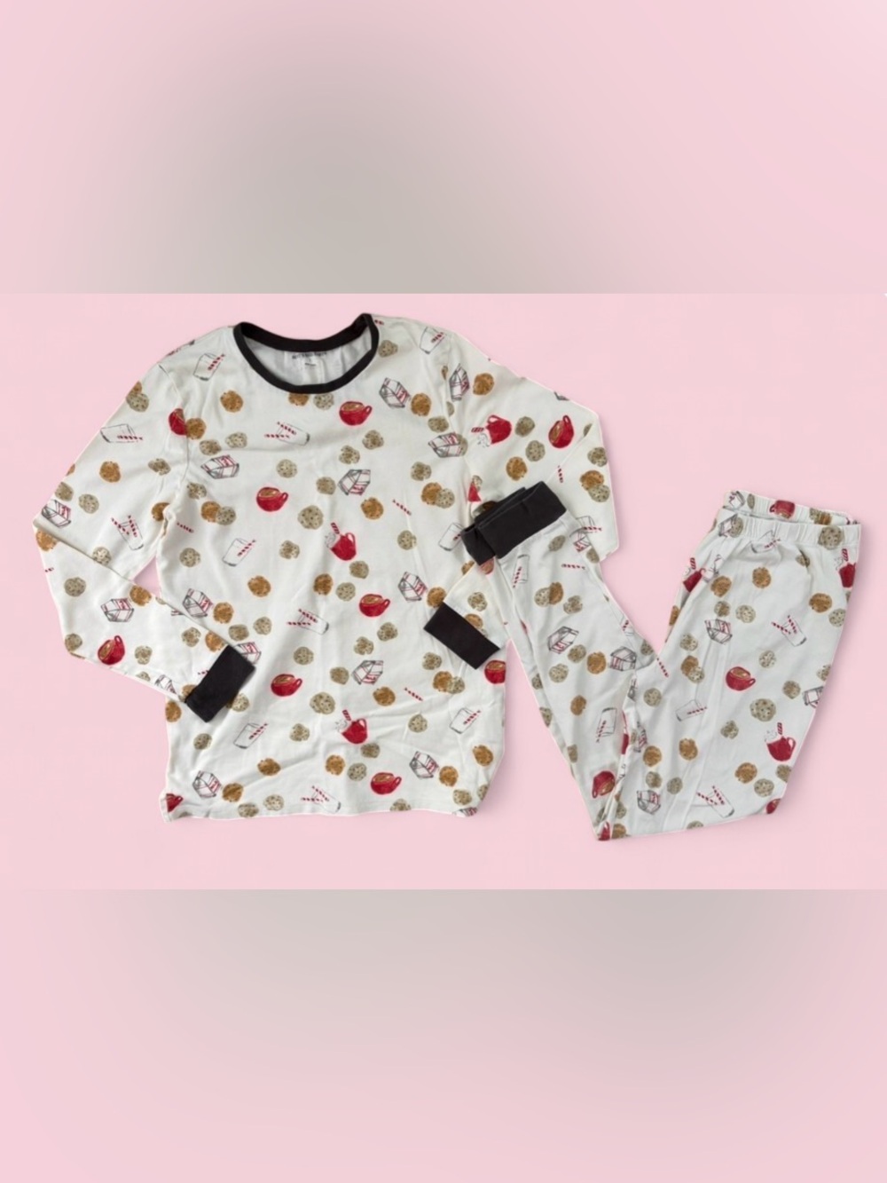 Burt’s Bees Baby Cookies & Milk Holiday Pajama Set Size Adult L